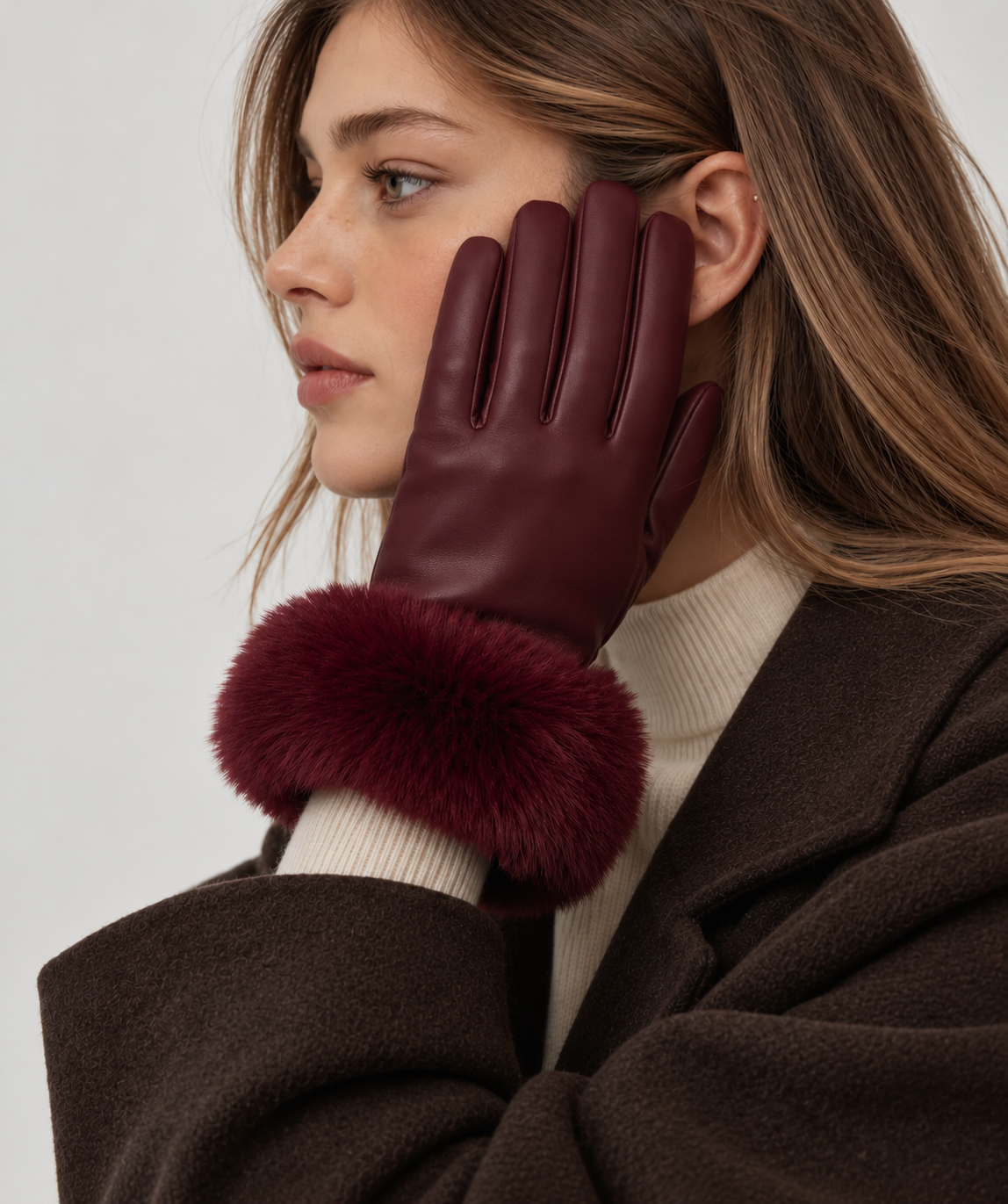 GUANTES BURDEOS