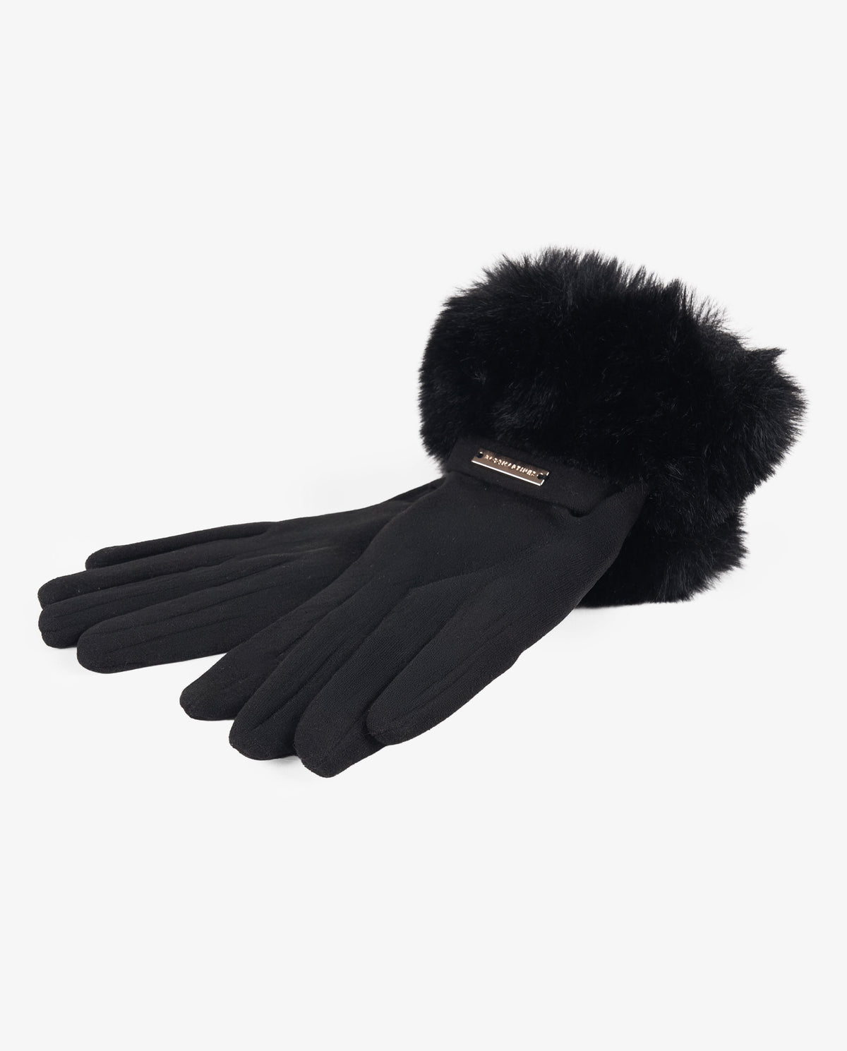 GUANTES NEGROS PELO
