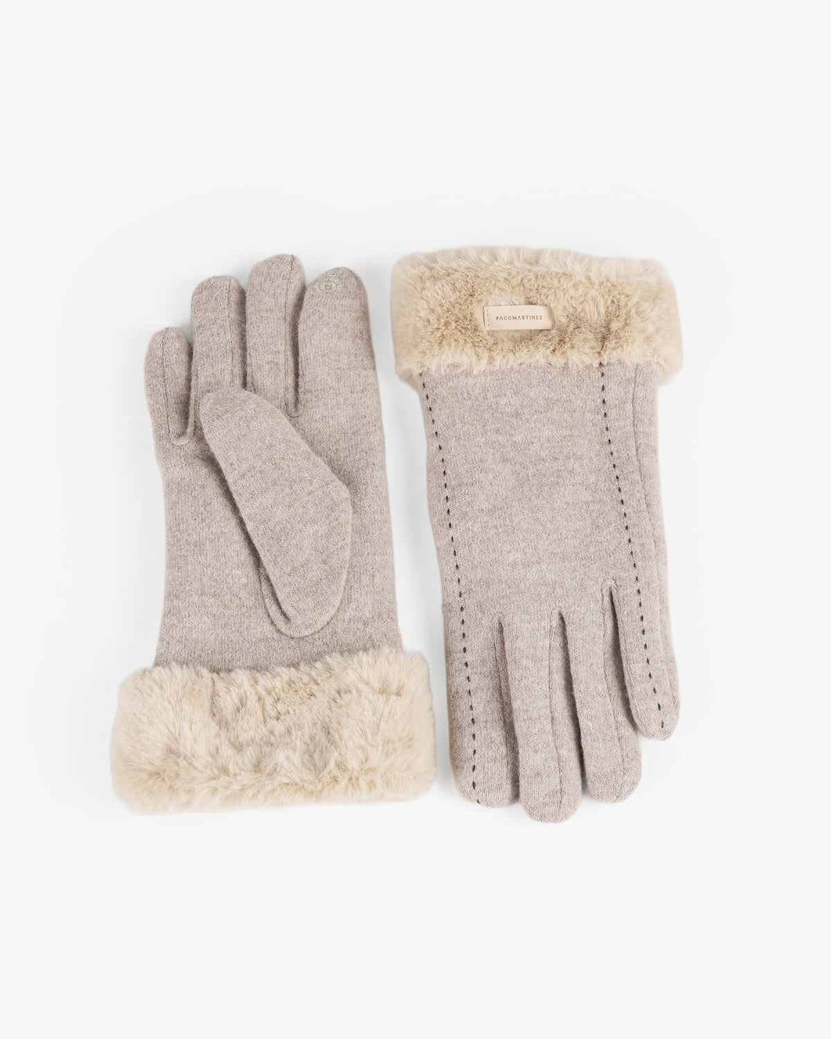 GUANTES PELO BEIGE