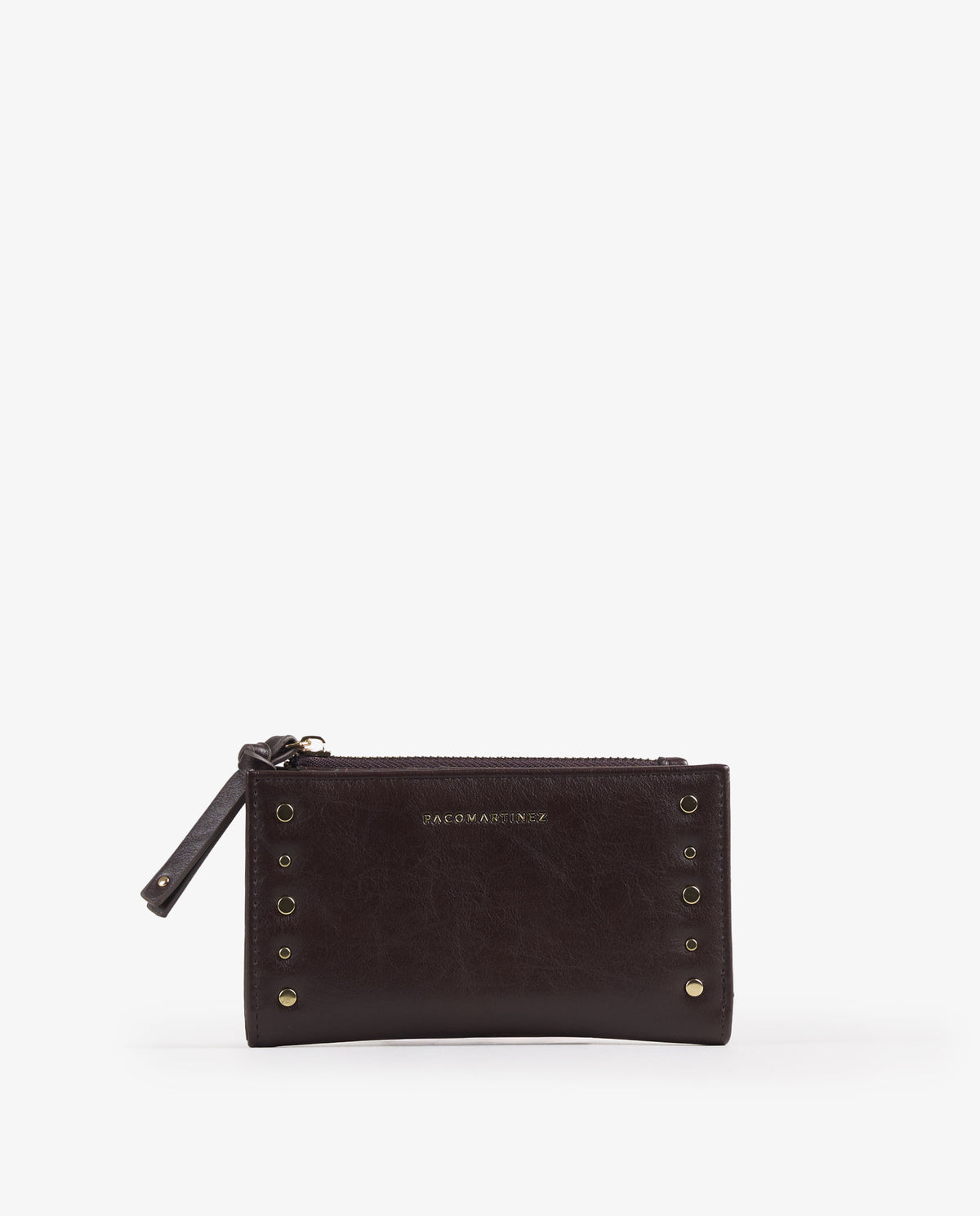 BILLETERA TACHUELAS MARRON MAXI
