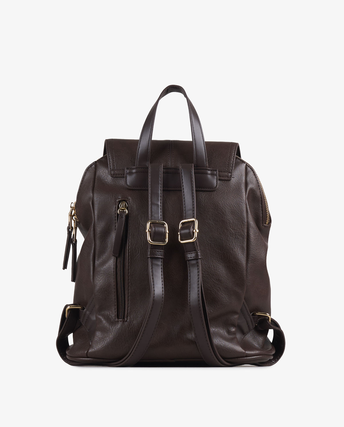 MOCHILA SOLAPA MARRÓN