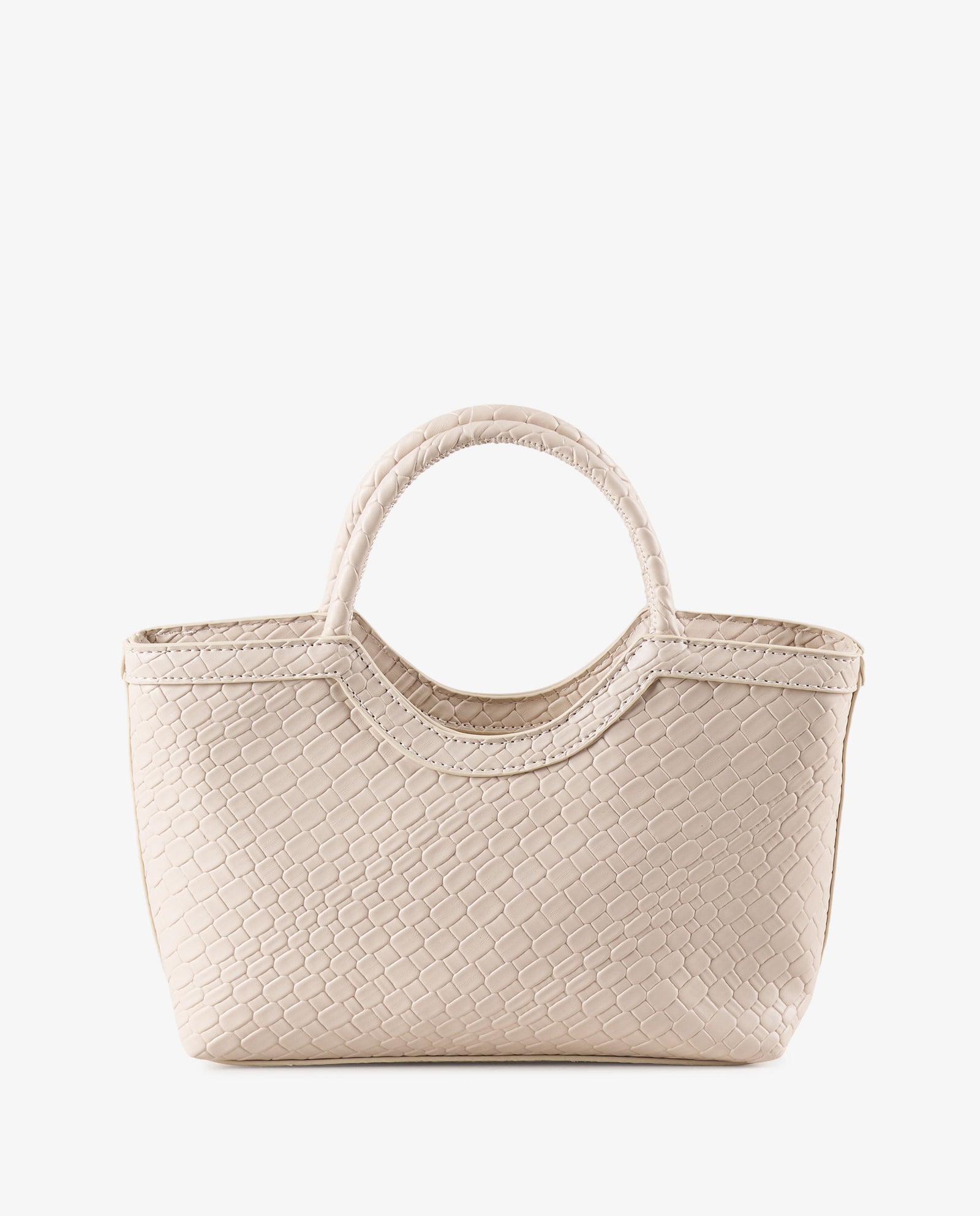TOTE TRENZADO BEIGE