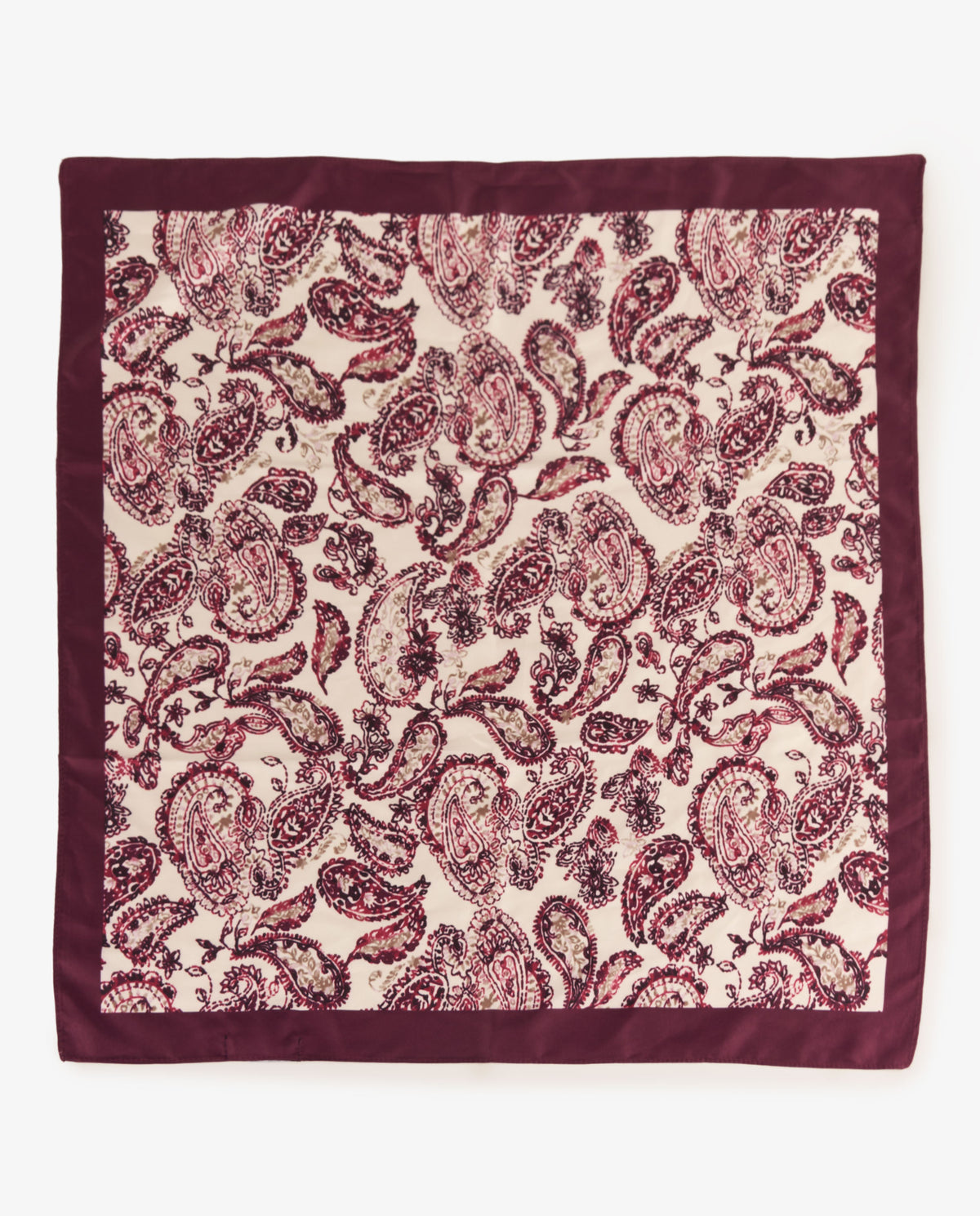 PAÑUELO PAISLEY BURDEOS