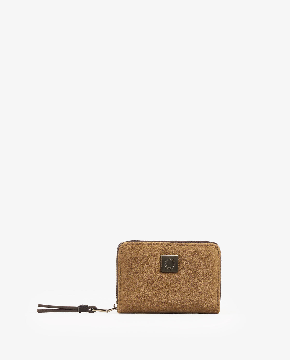 MONEDERO TARJETERO PIEL CAMEL