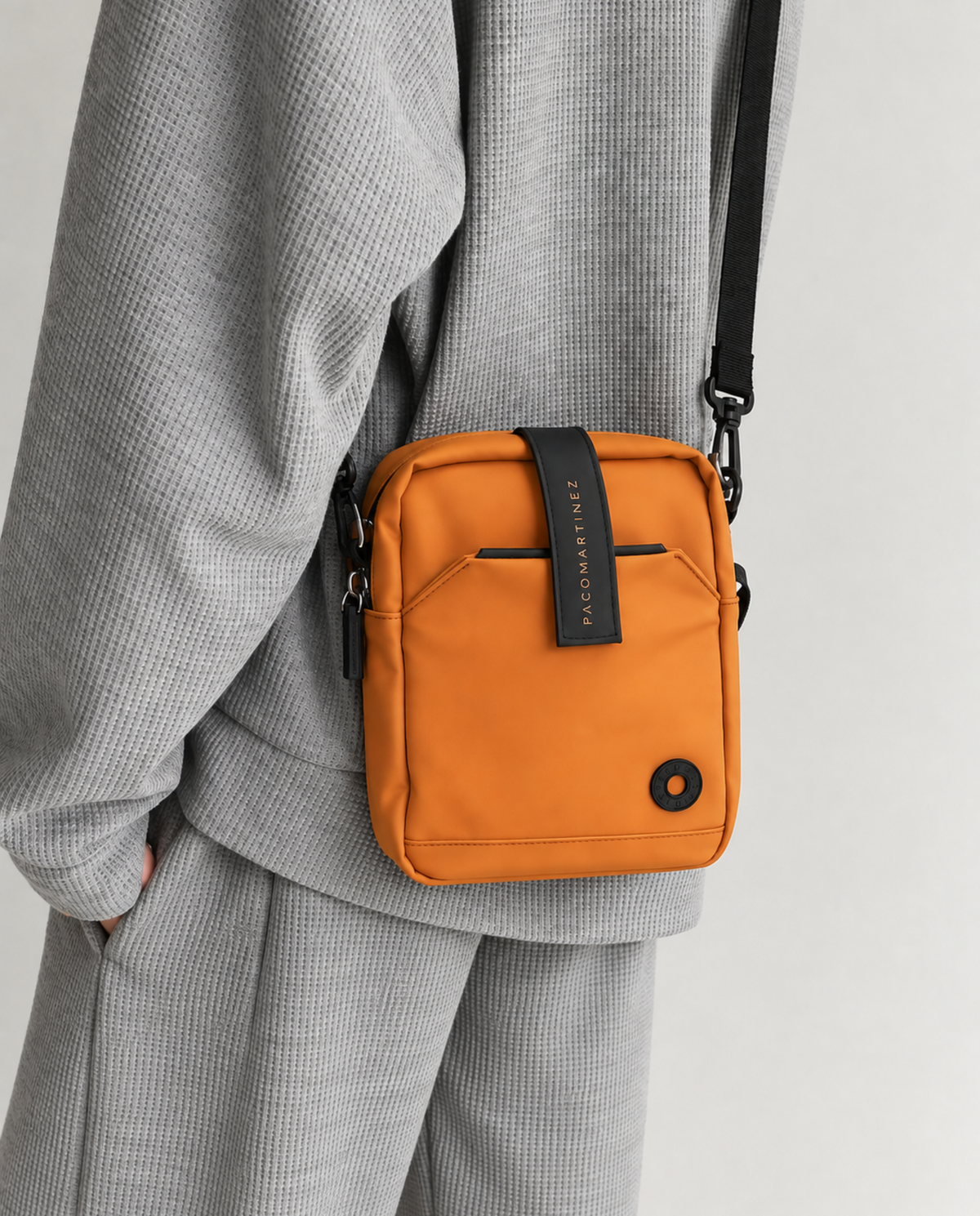 RUBBERISED CROSSBODY BAG