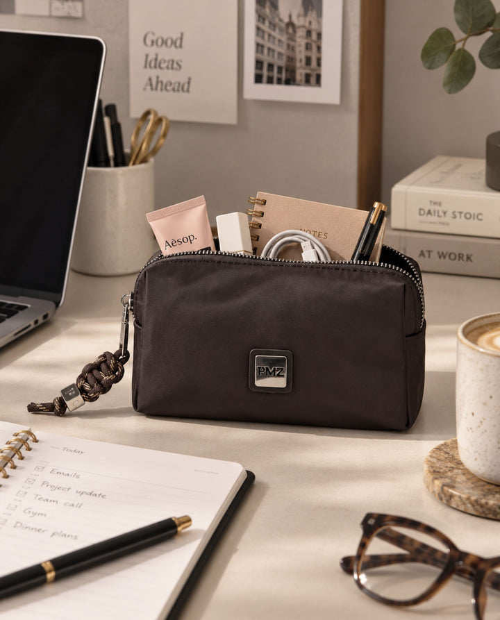 ESTUCHE NYLON MARRÓN