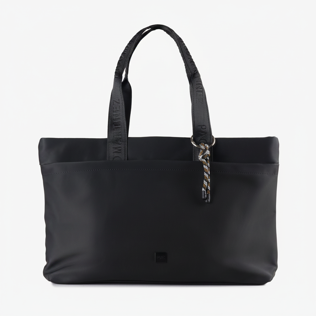 Shopper Engomado Negro sin cadena